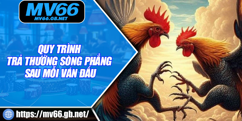 Quy trình trả thưởng sòng phẳng sau mỗi ván đấu